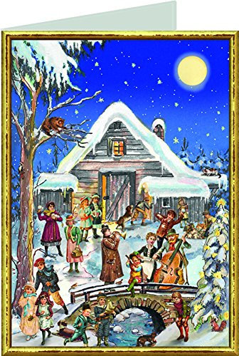 Weihnachten Karte; Viktorianischer Verschneite Landschaft 99113 Richard 'Sellmer Adventskalender Weihnachten Karte 12 x 17 cm mit Umschlag