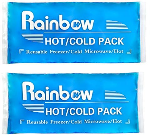 Soft Ice Packs Reusable Gel Pack 2, Hot and Cold Gel Ice Packs for Injuries, Headaches, Joint Pain Relief, Comfort Ice Pack Flexible Therapy on Neck, Ankle, Knee, Leg, Shoulder, Elbow, Wrist, Feet