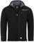 Geographical Norway UREKA Herren Fleece Jacke Fleecejacke warm Teddyfell Futter Gr. S-XXXL (XXL, Schwarz)