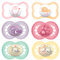 MAM ciuccio Silicone Day & Night 16 mesi +, 6 pezzi, include 3 contenitori per il trasporto sterilizzati