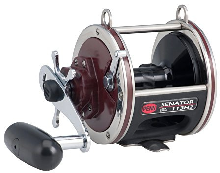 PENN Spezielle Senator Star Drag konventionelle Nearshore/Offshore-Angelrolle, HT-100 Star Drag, max. 9 kg, gefräste und eloxierte Aluminiumspule