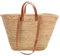 Sasha LARGE size Traditional French Style Market Basket Bag (long and short leather handles)