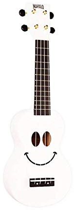 Mahalo Smiley Series - Sopran Ukulele - White, U/SMILE WT