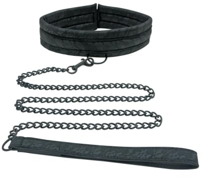 SPORTSHEETS Halsband mit Leine Spitze schwarz