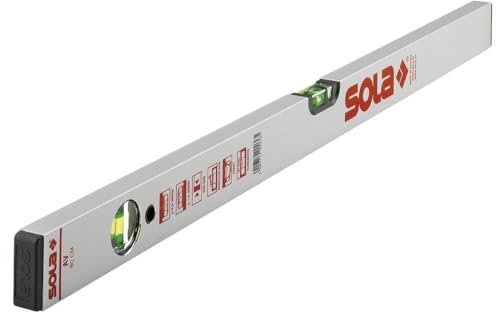 SOLA AV Wasserwaage 60cm - Präzise Wasserwaage für Profis, Patentierte SOLA-FOCUS Libellen, Bessere Ablesbarkeit bei Dämmerlicht, Robustes Aluminiumprofil, 30 Jahre Dichtheitsgarantie