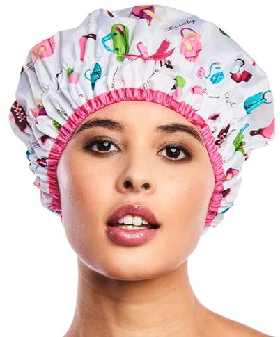 Betty Dain Stylish Design Mold Resistant Shower Cap, The Fashionista Collection, diva