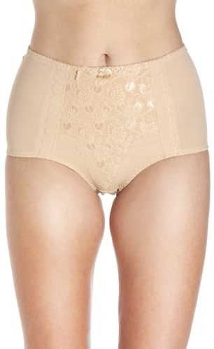 Camille Women's Two Pack Lace Control Shapewear Briefs - High Waisted Knickers For Women Providing Ultimate Support And Comfort - Smooth And Sculpt For A Flattering Silhouette