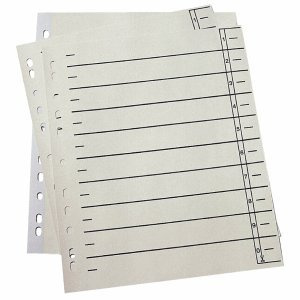 Trennblätter A4 180g/qm Karton chamois VE=100 Stück