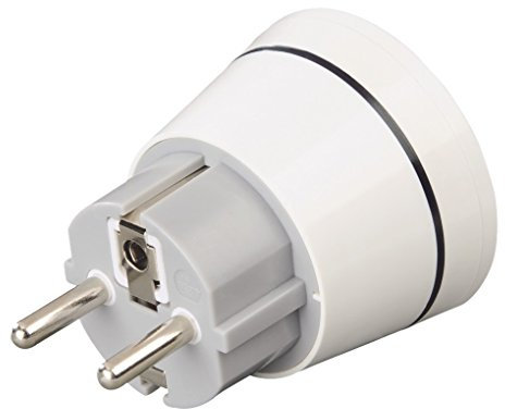 Hama Adaptateur secteur (prise de voyage pour : Chine, Australie, Nouvelle-Zélande, … à utiliser pour les prises de : Allemagne, Espagne, France, Turquie, … Type I) Blanc