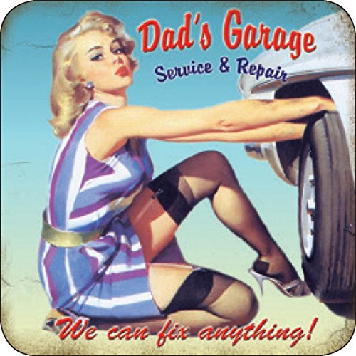 signs-unique Dad's Garage Getränkeuntersetzer (OG)