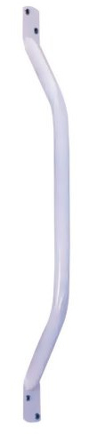 Aidapt White Safety Outdoor Indoor 28 (714mm) Easy Grip Coated Steel Grab Bar Rail Support Aid