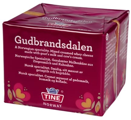 Gudbrandsdalen | Authentic Norweigan brunost made with whey, milk, and cream. Rich, sweet caramel flavor. Ready to slice and serve.