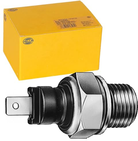 HELLA 6ZF 007 393-001 Öldruckschalter - 12V - Anschlussanzahl: 1 - geschraubt - Öffner - Farbe: schwarz