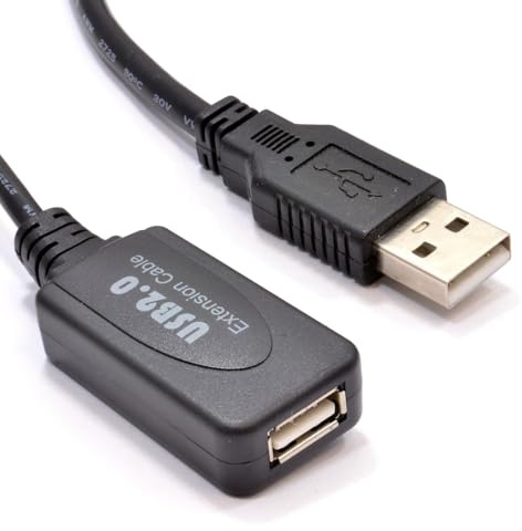 kenable VZTEC USB 2.0 Active Repeater Male to Female Extension Cable 10m [10 metres]
