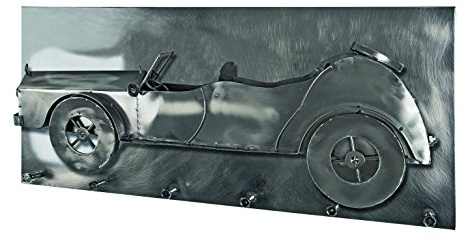 HAKU Möbel Wandgarderobe, 18 x 80 x H: 35 cm, schwarz Nickel