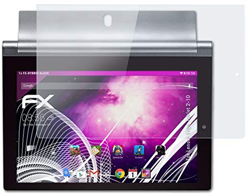 atFoliX Plastic Glass Protective Film compatible with Lenovo Yoga Tablet 2-10, 9H Hybrid-Glass FX Screen Protector