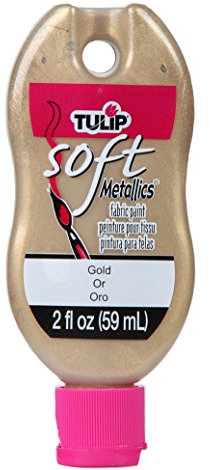 I Love To Create Tulip Soft Matte Fabric Paint 2 oz. Metallic Gold, Paper, Multicoloured, 59 ml (Pack of 1)