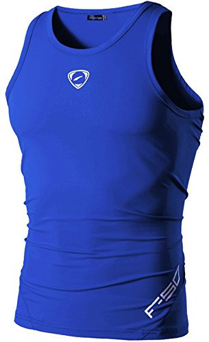 jeansian Herren Sportswear Sleeveless T-Shirt LSL3306 Oceanblue XXL