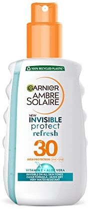 Garnier Ambre Solaire Clear Protect Sun Cream Protection Spray, SPF30, 200ml
