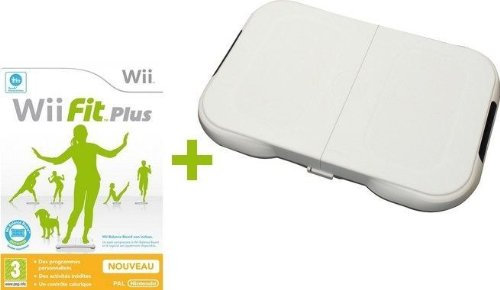 BALANCE BOARD FITNESS BLANCHE + Wii FIT PLUS [Nintendo Wii]