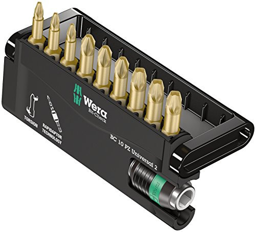 Wera Bit-Sortiment, Bit-Check 10 PZ Universal 2, 10-teilig, 05056376001