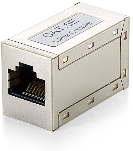 Adaptador Empalmador RJ45 Cat5e Hembra/Hembra