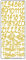 Ursus 593000103 - Kreativ Sticker Adventskalender, gold, 5 Stickerbögen mit Zahlen von 1 bis 24, selbstklebend, leicht abziehbar, zum Nummerieren von selbstgemachten Adventskalendern