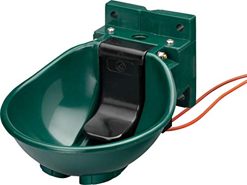 Lister Heizbares Tränkebecken SB 2 H mit Heizkabel 24 Volt / 33 Watt (Frostschutz bis ca. -20°C) - mit Druckzungenventil 24 Volt - Tränke Kuh Kühe Rinder Pferd Pferde Stall