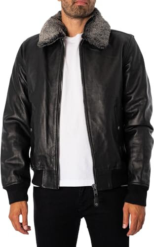 Schott NYC LC930D Veste en cuir Homme,Noir (Black) , XXX-Large (Taille fabricant: XXXL)