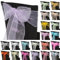 Trimming Shop 100pcs Light Lilac Purple Organza Sashes for Chairs Wider Sash Fuller Bow Chair Cover Bow Sashes for Wedding, Birthday, Reception, Anniversary Party Decoration, 17x280cm