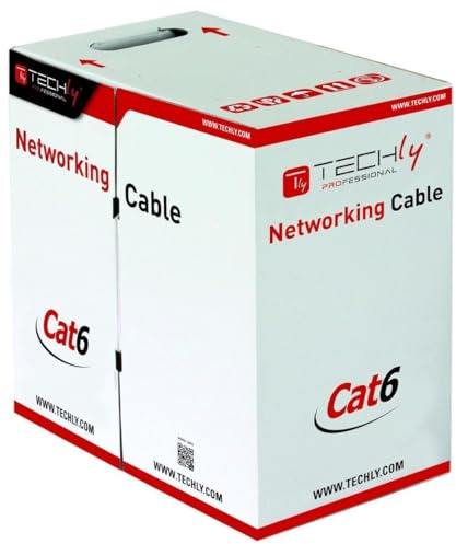 Techly Professional 022571 Matassa U/UTP Cavo Cat. 6 CCA 305m Flessibile Grigio
