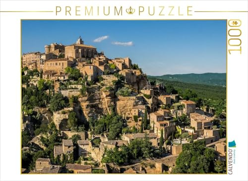 CALVENDO Puzzle Gordes im Abendlicht | 1000 Teile Lege-Größe 64 x 48 cm Foto-Puzzle für glückliche Stunden