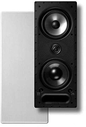 Polk Audio Vanishing Series 265-LS In-Wall 3-Way Loudspeaker, Dual 6.5 Dynamic Balance Drivers & 1 Ring-Radiator Tweeter, Polk PowerPort Technology, Rotating Cam System for Easy Installation,White