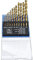 BGS Diy 50813 | HSS-Spiralbohrer-Satz | 13-tlg. | titan-nitriert | Ø 1,5 - 6,5 mm | inkl. Kunststoff-Kassette | Metall-Bohrer