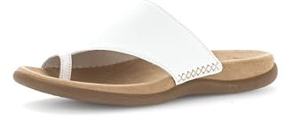 Gabor Lanzarote, Damen Durchgängies Plateau Sandalen, Weiß (White Leather), 44 EU