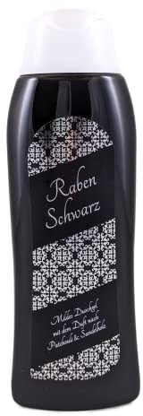 Duschgel Rabenschwarz [300mL] schwarzes Duschbad mit Patchouli-Sandelholz-Duft
