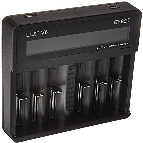 Efest LUC V6 LCD 6 Bay Multi-functional Charger