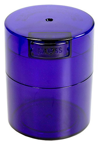 Tightvac – Récipient de Rangement Portable hermétique Multi-Usage avec Fermeture sous Vide pour Produits secs, Aliments et Herbes – Teinte Bleue