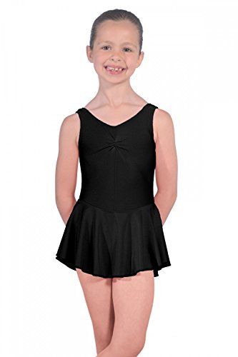 Roch Valley ISTDJ ärmelloses Ballett Trikot mit Rock Schwarz 11-13 Jahre 146-152cm (3A)