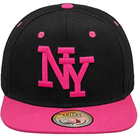 JOHNNY CHICOS NY New York süße Kindercap Kinder Cap Snapback 49-56cm Kopfumfang, Größe:Kinder;Farbe:NY Blk Pink