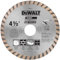 DEWALT Diamond Blade for Masonry, Dry Cutting, Continuous Rim, 7/8-Inch Arbor, 4-1/2-Inch (DW4725)