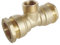 SOMATHERM FOR YOU, Raccord Té Mâle 3/4 en laiton pour tube PE Ø25 mm - Triple raccordement à 90° - Pression 20 bars - Température -10° à +80°C - Étanchéité optimale - Garantie 5 ans