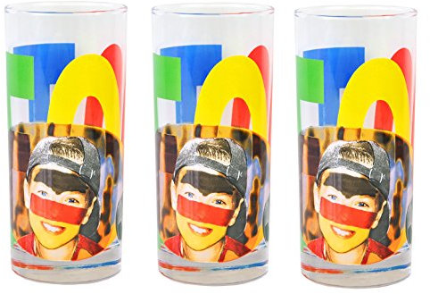 Luminarc 3er Set Wasserglas Face Tatoo