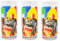 Luminarc 3er Set Wasserglas Face Tatoo