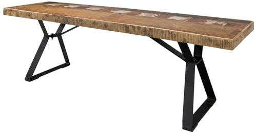 Massivmoebel24.de Bank Altholz 150x40x45 Mehrfarbig lackiert Industrial #14