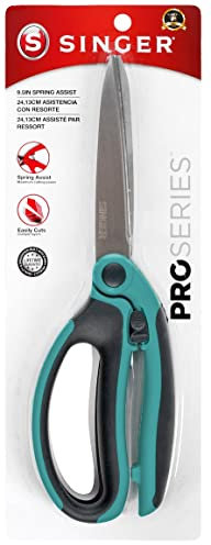 SINGER ProSeries Tijeras Rosas y Negras con Resorte de 24 cm, Acrílico, 10.16x28.57x1.9 cm