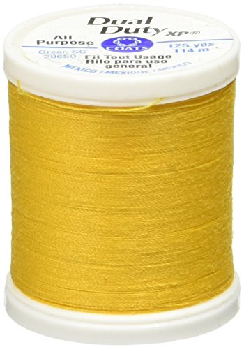 Coats Thread & Zippers Dual Duty XP General Purpose Thread, 125-Yard, Bright Gold