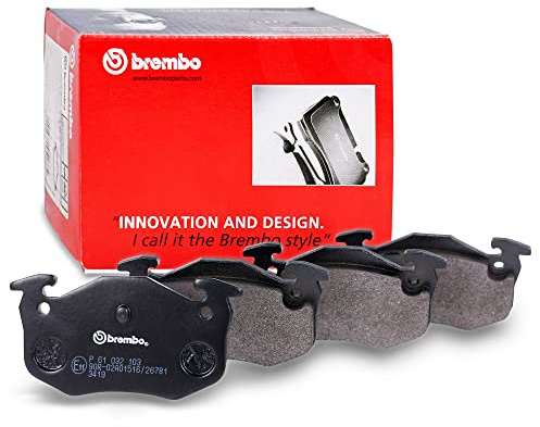 Brembo P61032 Front/Rear Disc Brake Pad - Set of 4