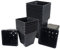 Elixir Gardens Square Black Recycled Plastic Plant Pots 0.25ltr | 7cm x 7cm x 7cm | 100