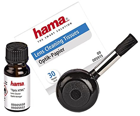 Hama 3er Foto-Reinigungsset, Blasebulg, Spezialreiniger, Optik-Papier, Optik HTMC, 005932